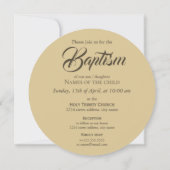 Sweet mère et bébé CC0978 Baptême Invitation (Dos)