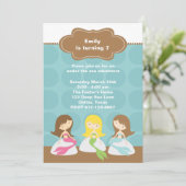 Sweet Mermaids Invitations d'anniversaire (Debout devant)