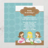 Sweet Mermaids Invitations d'anniversaire (Devant / Derrière)
