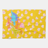 Sweet met Love Dinosaurs Hearts Pattern Theedoek (Horizontaal)