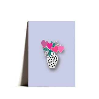 Sweet Minimal Heart Bouquet Valentijns Kaart