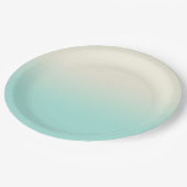 Sweet Mint & Ivory Gradient Ombre Papieren Bordje (Gekanteld)