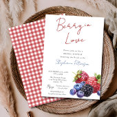 Sweet Mixed Berries Berry In Love Bridal Shower Kaart