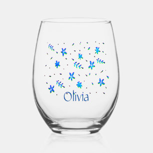 Sweet Modern Flower Design Wijnglas Zonder Voet
