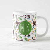 Sweet Monkeys Juggling Bananas | Monogram Jumbo Beker (Rechts)