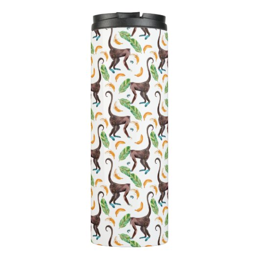 Sweet Monkeys Juggling Bananas | Monogram Thermosbeker (Achterkant)