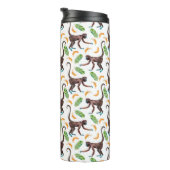 Sweet Monkeys Juggling Bananas | Monogram Thermosbeker (Geroteerd rechts)