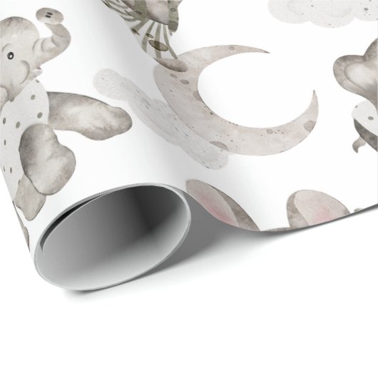 Sweet Moon Dreams Mouse, Speelgoed Bunny, olifant Cadeaupapier (Rol Hoek)