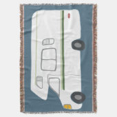 Sweet Motorhome Camper RV op diep blauw Deken (Voorkant Verticaal)