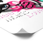 Sweet Music Love Grafitti Poster de la Couture-ist (Coin)