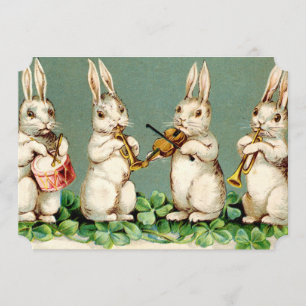 Sweet Musical Bunnies Easter Brunch Kaart