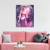 Sweet Musings van Love's Wrapped Canvas Print (Insitu (Woonkamer))