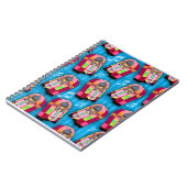 Sweet Neon Jukeboxes Fun Retro Pattern Notitieboek (Linkerzijde)