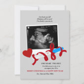 Sweet Noël Grossesse Faire-part (Devant)