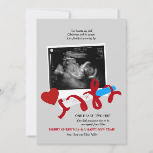 Sweet Noël Grossesse Faire-part