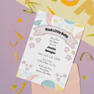 Sweet Nursery Rhyme Baby shower Invitation Kaart