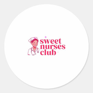 Sweet Nurses Club Ronde Sticker