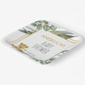 Sweet Oerwoud Safari Leeuw Goud Baby shower Papieren Bordje (Gebogen)