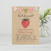 Sweet-of-fruitthema-uitnodiging Kaart (Staand voorkant)