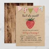 Sweet-of-fruitthema-uitnodiging Kaart (Voorkant / Achterkant)