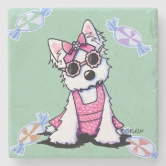 Sweet Olivia Westie Stone Onderzetter