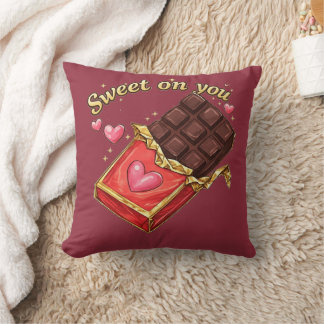 Sweet on You Chocolate Valentine design Kussen