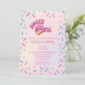 Sweet One 1er anniversaire Invitation (Debout devant)