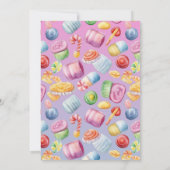 Sweet One 1st Birthday Invitation for Girls Candy (Dos)