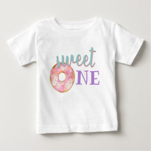 Sweet One Baby Girl First Birthday Outfit Donut
