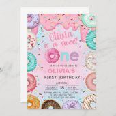 Sweet One beigne la fille d'abord, invitation de 1 (Devant / Derrière)