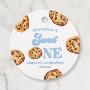 Sweet One Cookies en Melk 1e Verjaardagsfeest Bedankjes Labels