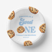 Sweet One Cookies en Melk 1e Verjaardagsfeest Papieren Kommen (Voorkant)