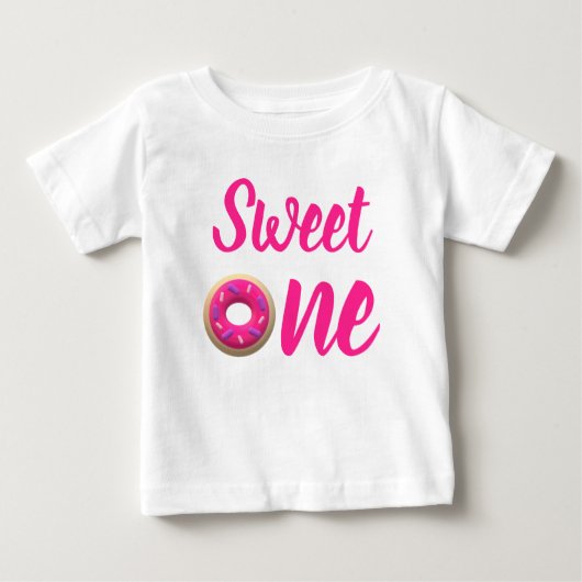Sweet One Donut 1er Anniversaire T-shirt bébé (Devant)