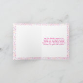 Sweet ONE Donut Anniversaire fille Carte de remerc (Intérieur)