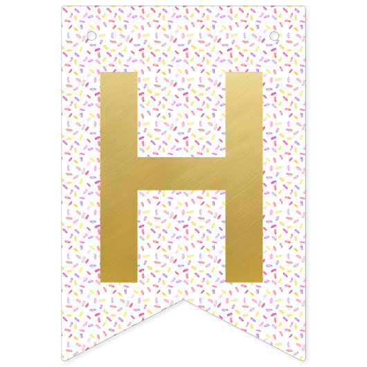 Sweet One Donut Bonne Bannière d'anniversaire (Deuxième drapeau)