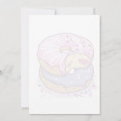 Sweet One Donut verjaardag roze Kaart (Achterkant)