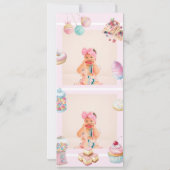 Sweet One Film Strip Invitation premier anniversai (Dos)