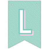 Sweet One First Birthday Custom Bunting Flags Vlaggetjes (Tweede vlag)