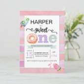 Sweet One First Birthday Invitation (Debout devant)