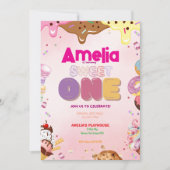 Sweet One First Birthday Invitation | Le thème des (Devant)