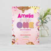 Sweet One First Birthday Invitation | Le thème des (Debout devant)