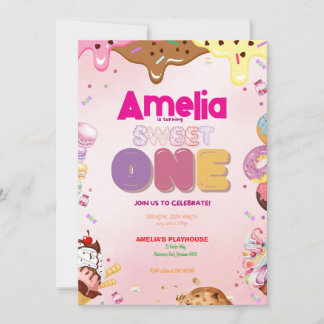 Sweet One First Birthday Invitation | Le thème des