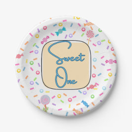 Sweet One First Birthday Party Plates Papieren Bordje