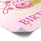 Sweet One Girl's 1st Birthday Sweets Affiche de bi (Coin)