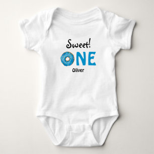 Sweet One met blauwe donut Romper