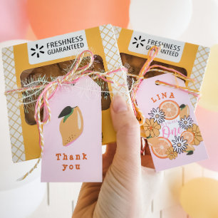 Sweet One Pink Lemon First Birthday Cadeaulabel