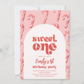 Sweet One Sucre de canne Invitation Anniversaire (Devant)