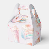 Sweet One sweets pastel birthday party Bedankdoosjes (Achterkant)