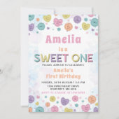 Sweet One Valentijn 1e verjaardag Kaart (Voorkant)