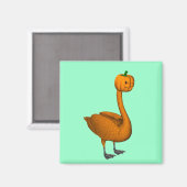 Sweet Oranje Halloween Swan Magneet (Voorkant / Achterkant)
